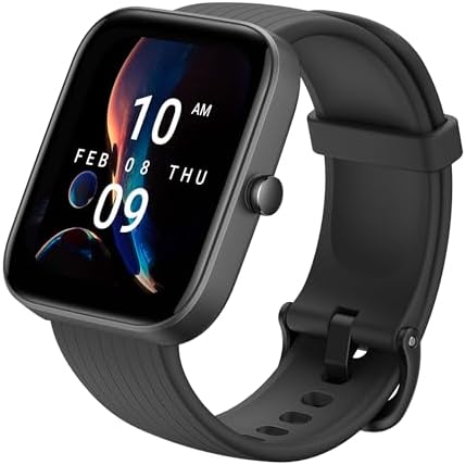 Amazfit Bip 3 Pro Smart Watch for Men, GPS, 14-Day Battery Life, Activity Fitness Tracker with 60+ Sports Modes, Water Resistant, Sleep & Heart Rate Monitor, for Android Phone & iPhone, Black