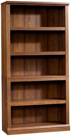 Sauder Miscellaneous Storage 5-Shelf Bookcase/ Book shelf, Washington Cherry finish