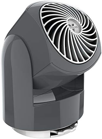 Vornado Flippi V6 Compact Air Circulator Fan, Quiet Portable Travel Fan for Office or Bedroom, Adjustable Head, 2 Speeds, Storm Gray