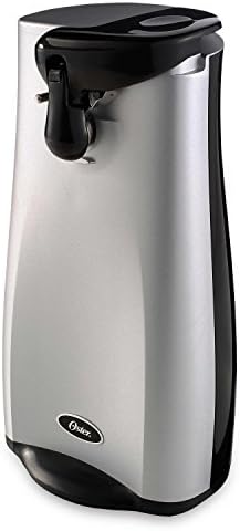 Oster Electric Can Opener with Knife Sharpener, Stainless Steel