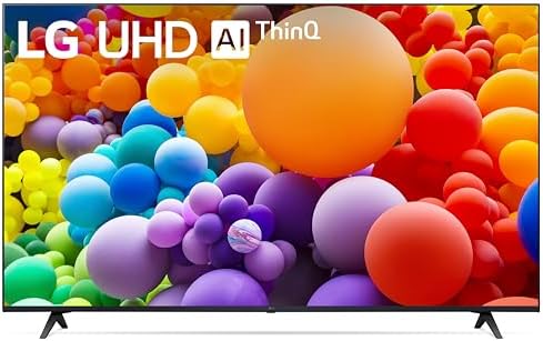 LG 55-Inch Class UT75 Series LED Smart TV 4K Processor Flat Screen AI-Powered with Alexa Built-in (55UT7570PUB, 2024)