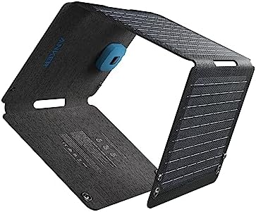Anker Solix PS30 Solar Panel, 30W Foldable Portable Solar Charger, IP65 Water and Dust Resistance, Ultra-Fast Charging, Charges 2 Devices at Once, for Camping, Hiking, and Outdoor Activities.