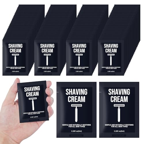 Shaving Cream Bulk Travel 8ml/0.28fl oz,Disposable Shaving Cream in Bulk Travel Shave Cream for Hotel Homeless (jasmine,pack of 100)