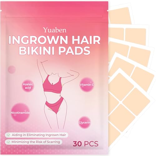 Ingrown Hair Treatment for Bikini Area, 30 PCS, Ingrown Hair Patch & Pad for Women & Men, Razor Bumps Treatment, Hair Removal