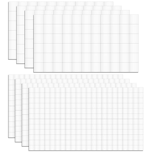 8 Sheets 1320 Pcs Foam Squares 2 Sizes Double Sided Foam Tape Adhesive Dots Mount Stickers for Crafts Office Supplies DIY Crafting Scrapbook Halloween Christmas 2 Sizes (0.47in/12mm, 0.24in/6mm)