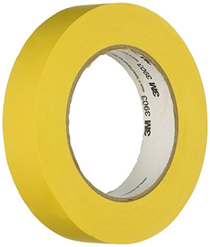 3M - 4-50-3903-YELLOW 3903 Vinyl Duct Tape Roll - 4 in. x 150 ft. Yellow, Moisture, Chemical Resistant, Rubber Adhesive Tape with Embossed Vinyl Backing.