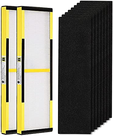 2 Pack FLT4825 True HEPA Filter B Replacement with Activated Carbon Pre-Filters Compatible with Guardian Air Purifier AC4825 AC4300 AC4800 AC4900 AC4850