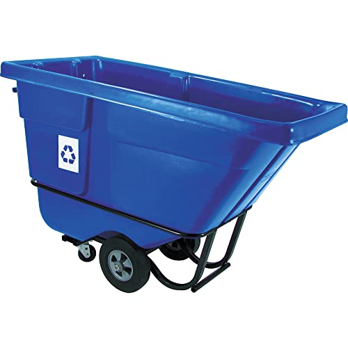 Rubbermaid Commercial Recycling Tilt Truck, 1 /2 Cubic Yard, Blue, for Office Buildings/Schools/Restaurants/Festivals