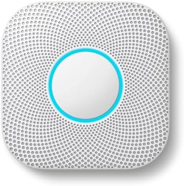 Google Nest Protect 2nd Generation Smart Smoke/Carbon Monoxide Wired Alarm, Hardwired Smoke and Carbon Monoxide Detector - Chalk