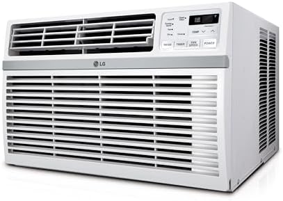 LG LW2524RD 24,500 Window Air Conditioner, 230V, 1,560 Sq.Ft. (39' x 40' Room Size), Quiet Operation, Electronic Control with Remote, 3 Cooling & Fan Speeds, Auto Restart, 24500 BTU, White