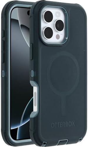 Otterbox Defender MagSafe iPhone 16 Pro Max Case, Sagebrush - Green, US Military MIL Standard Certified