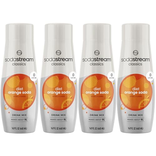 SodaStream Sparkling Drink, Diet Orange, 14.8 Fl Oz (Pack of 4)