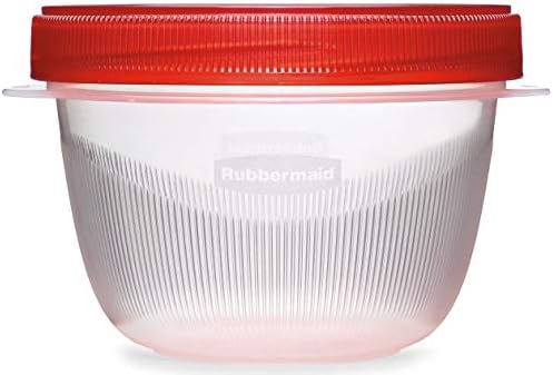 Rubbermaid TakeAlongs Twist & Seal, Twist Top Food Storage Containers, 2 Cup, 3 Pack