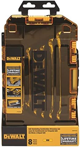 DEWALT Ratcheting Wrench Set, Metric, 8-Piece (DWMT74734)