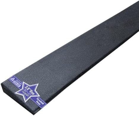 0.8'' Rise Rubber Threshold Ramp - 2204 LBS Capacity, Non-Slip, Cuttable & Adjustable - Handicap Ramp for Wheelchair Scooter Stroller - Driveway Curb Ramps for Doorways 0.8" Rise (39.3"x3.2")