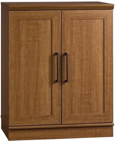 Sauder HomePlus Base Pantry Cabinet, L: 29.61" x W: 17.01" x H: 37.40", Sienna Oak