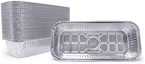 (35 Pack) Drip Pans Compatible with Weber Grills 6498 Smokefire l Summit l Genesis II Heavy Duty Aluminum Foil Liner