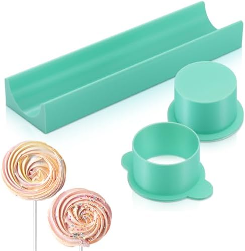 1.75 Inch Circle Cake Pop Mold Set with 9 Inch Tray Easy Cake Pop Circle Maker PLA Baking Cutter Molds Set for Home Baking, Birthday Parties, Wedding