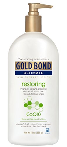 Gold Bond Ultimate Restoring Lotion with CoQ10, 13 Ounce Body Lotion with Antioxidants to Help Smooth and Soften Skin