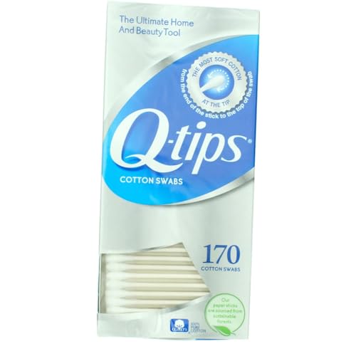 Q-tips Cotton Swabs 170 Count each (Pack of 3)