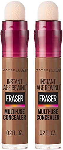 Maybelline Instant Age Rewind Eraser Dark Circles Treatment Multi-Use Concealer, Deep Bronze, 0.2 Fl Oz (Pack of 2) (Packaging May Vary)