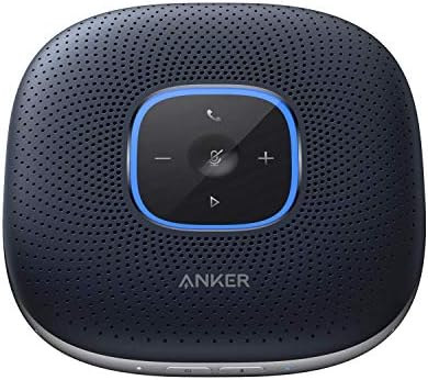 Anker PowerConf Speakerphone, Zoom Certified Conference Speaker with 6 Mics, 360° Enhanced Voice Pickup, 24H Call Time, Bluetooth 5.3, USB C, Compatible with Leading Platforms for Personal Workspaces