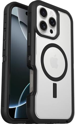 OtterBox iPhone 16 Pro Max Defender Series XT Clear Case - Dark Side (Single unit ships in polybag)