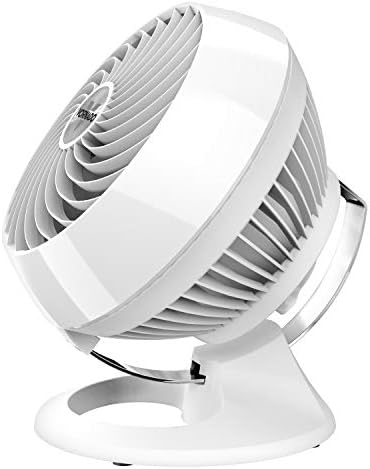 Vornado 460 Whole Room Air Circulator, Small Fan with 3 Speeds, Adjustable Tilt, Easy to Clean, Moves Air 70 Feet, Quiet Fan for Home, Office, Bedroom,White