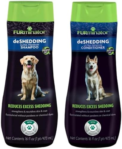 Furminator® Deshedding Ultra Premium Shampoo & Conditioner Bundle. 16oz.