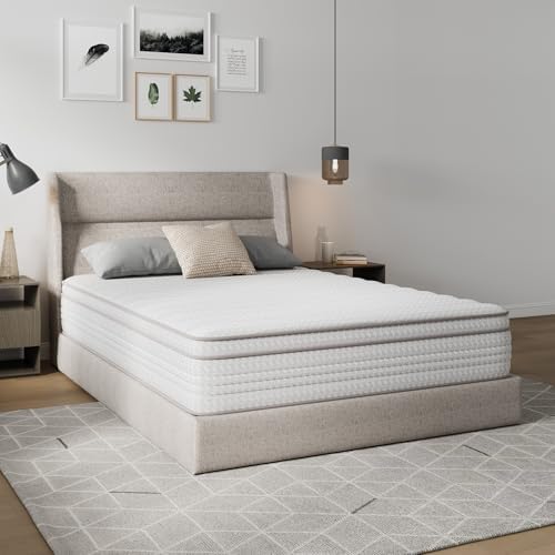 Novilla Full Size Mattress, 12 Inch Full Mattresses in a Box with Smarts™ Pocket Coil for Pressure Relief, Medium Plush Foam and Spring Hybrid Colchones with CertiPUR-US Certified