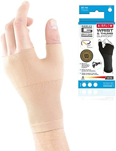 Neo-G Wrist and Thumb Support for Arthritis, Joint Pain, Tendonitis, Sprain - Wrist Brace Wrist Compression Hand Support - S - Beige