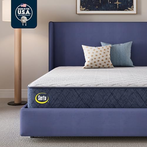 Serta Five Star Mattress Tranquility 12-Inch Firm– Queen– Zoned Support, Pressure Relief, Cooling– Bed-in-a-Box – Ideal for Back & Stomach Sleepers – 100 Night Trial, 10-Year Limited Warranty