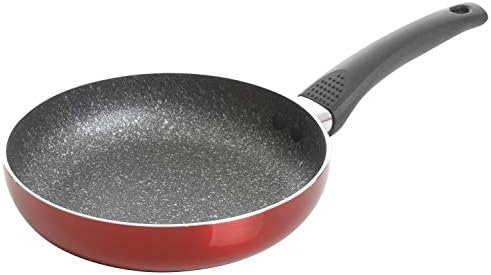 Oster Metallic Red Aluminum Fry Pan With Black Speckle, 9.5"