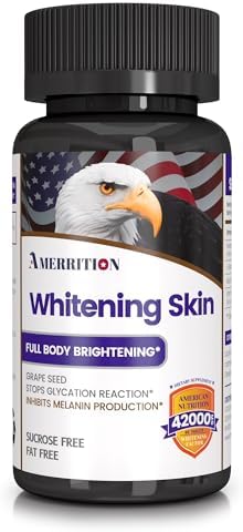 Skin Whitening Supplement Infused with Grape Seed Extract, Glutathione, Vitamin B3, and Vitamin C - 60 Tablet