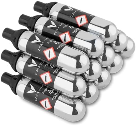 Coravin Pure Argon Capsules - 12 Pack - Wine Gas Cartridges