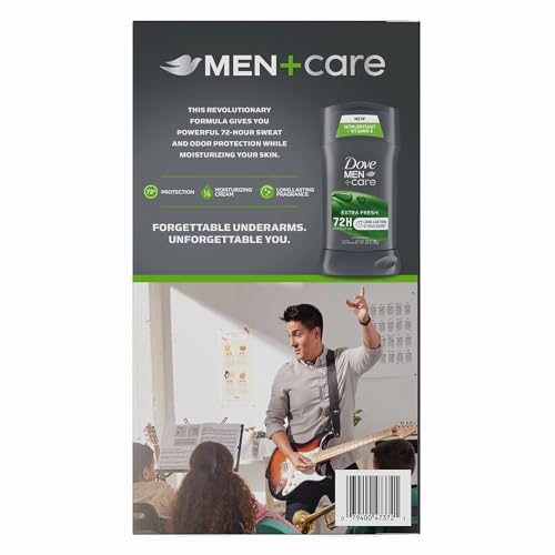 Dove Men+Care Antiperspirant Deodorant, Extra Fresh, 2.7 Ounce (Pack of 4)
