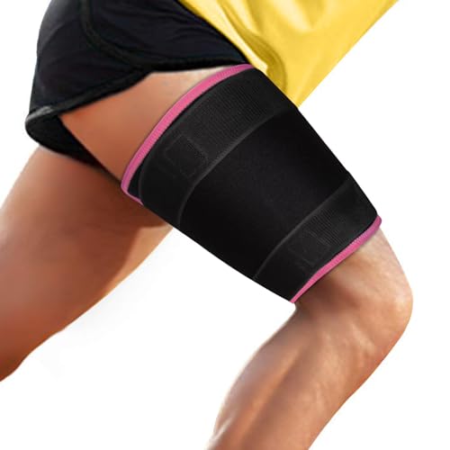 supregear Adjustable Thigh Brace - Hamstring Quad Wrap - Compression Sleeve Support for Pulled Groin Muscle, Sprains, Quadricep, Tendinitis, Sciatica Pain and Sports Recovery - Men, Women