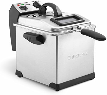 Cuisinart CDF-170 Deep Fryer, 3.4 quart, Stainless Steel (Renewed)