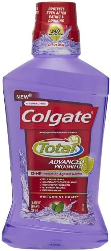 Colgate Total Advanced Pro-Shield Mouthwash, Peppermint, 16.9 Fluid Ounce