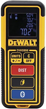 DEWALT Laser Measure Tool/Distance Meter, 100-Feet with Bluetooth (DW099S)