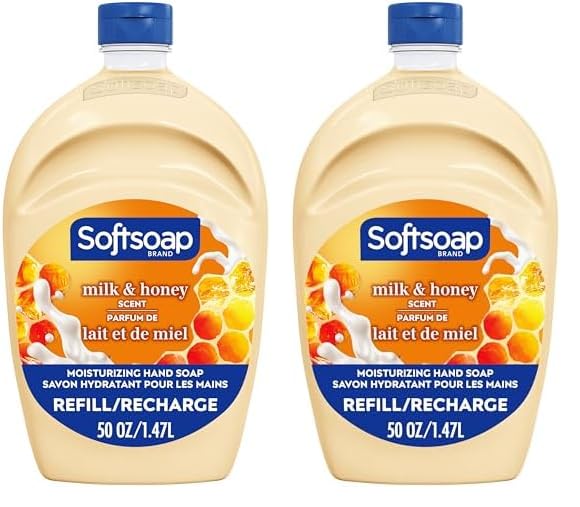 Softsoap Milk & Honey Scented, Liquid Hand Soap Refill, 50 Ounce (Pack of 2)