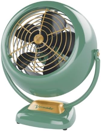 Vornado VFAN Vintage Air Circulator Fan, 3 Speeds, Metal Construction, Adjustable Airflow, Green