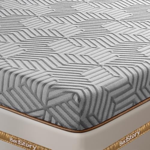 BedStory Firm Mattress Topper Queen - 3 Inch Hard Mattress Topper for Back Pain Relief - High Density Memory Foam, CertiPUR-US Certified