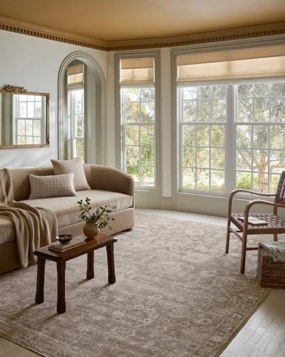 Loloi Magnolia Home by Joanna Gaines Pace Collection PAC-03 Taupe/Wheat 9'-6" x 12'-3" Area Rug