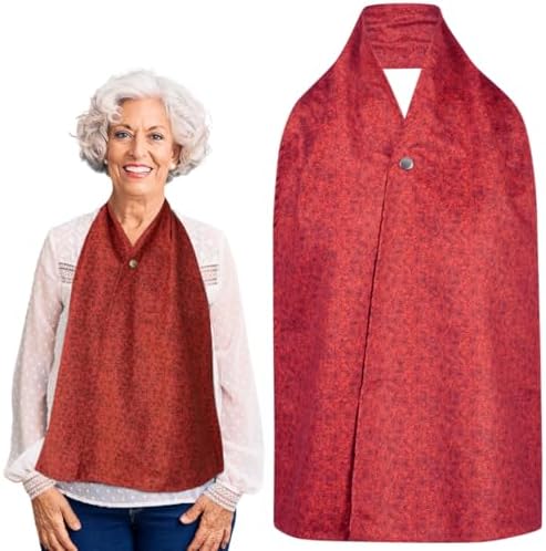 Adult Bib Scarf - Dignified Alternative to Bibs | Washable and Reusable Clothing Protectors for Eating