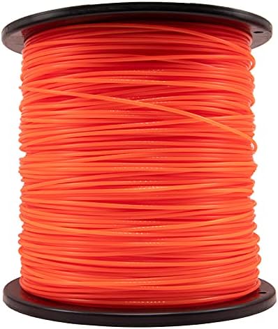 095 Trimmer Line, Heavy Duty Trimmer Line .095, 095 Weed Eater String, Commercial Grade Round 0.095 Inch String Trimmer Line, Weed Eater String .095Inch-780Ft-3Lb Fits Most of String Trimmers(Orange)