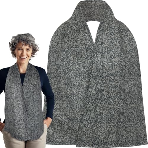 Adult Bib Scarf - Dignified Alternative to Bibs | Washable and Reusable Clothing Protectors for Eating