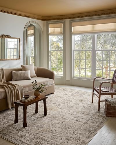 Loloi Magnolia Home by Joanna Gaines Pace Collection PAC-01 Natural/Stone 5'-3" x 7'-6" Area Rug