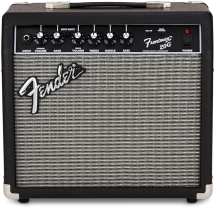 Fender Frontman 20G Guitar Amp, 20 Watts, with 2-Year Warranty 6 Inch Fender Special Design Speaker, 10x16x16 inches