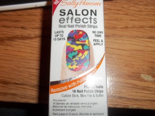 (Pack 2) Sally Hansen Nail Color Strips - Collide-o-scope - 16 Ct